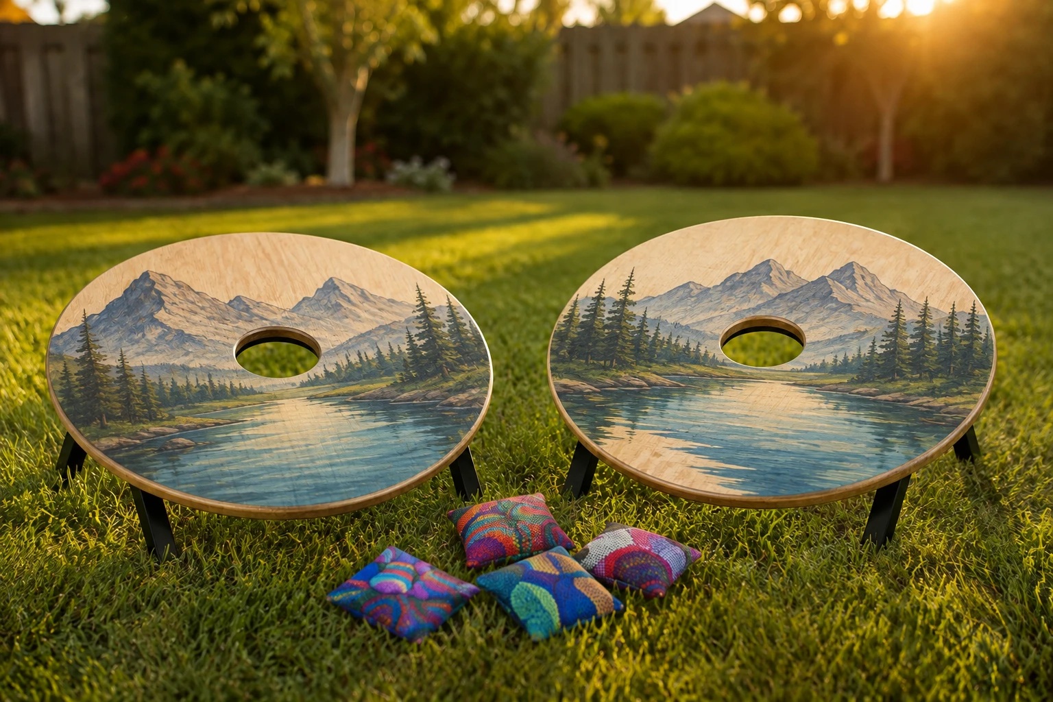 A custom Lakeside Hacky Hole set